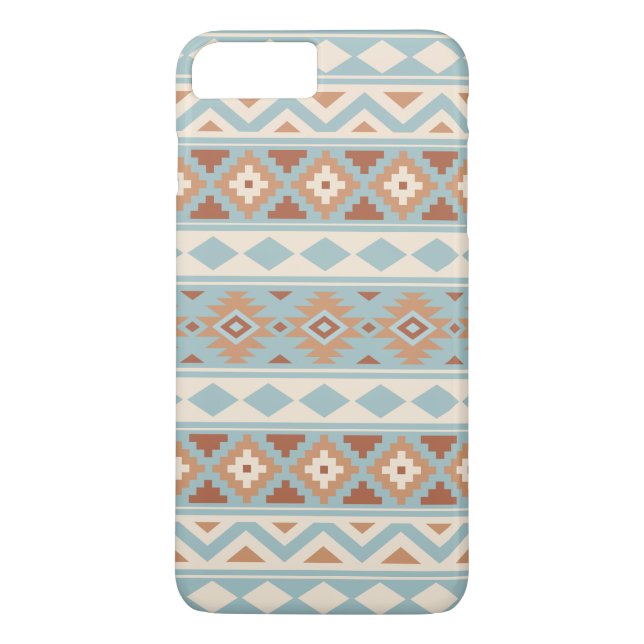 Aztec Essence Ptn IIIb Blue Cream Terracottas Case-Mate iPhone Case (Back)