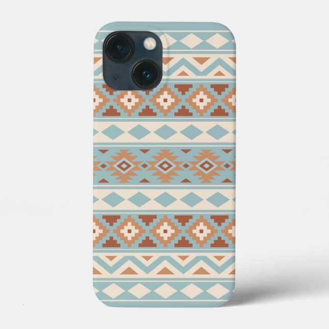 Aztec Essence Ptn IIIb Blue Cream Terracottas Case-Mate iPhone Case (Back)