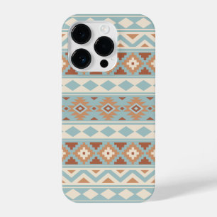 Aztec Essence Ptn IIIb Blue Cream Terracottas iPhone 14 Pro Case