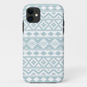 Aztec Essence Ptn IIIb Duck Egg Blue & White iPhone 11 Case