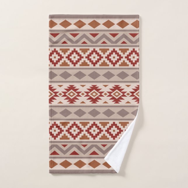 Aztec Essence Ptn IIIb Taupes Creams Terracottas Hand Towel (Hand Towel)