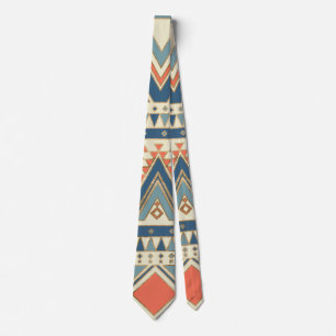Aztec Ethnic Pattern Art Tie
