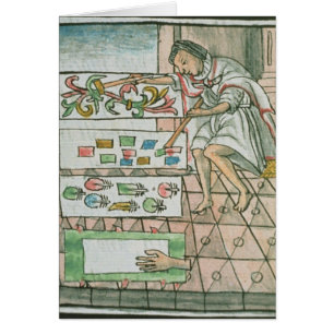 Aztec feather artisan