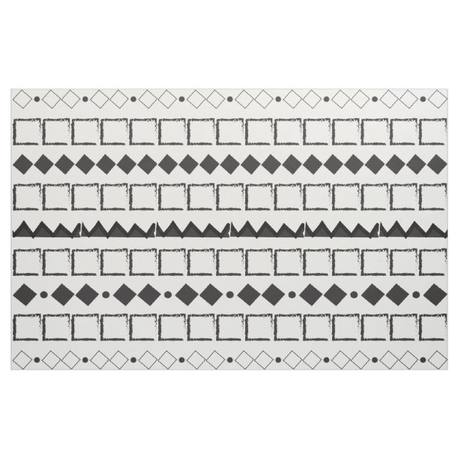 Aztec Geometric Abstract Pattern Fabric (Yard)