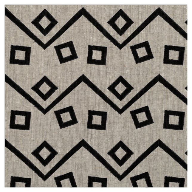 Aztec Geometric Abstract Pattern Fabric (Swatch)