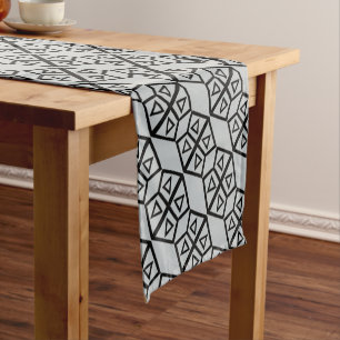 Aztec Geometric Abstract Pattern Short Table Runner