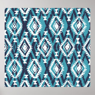Aztec Geometric Tribal Navajo Print