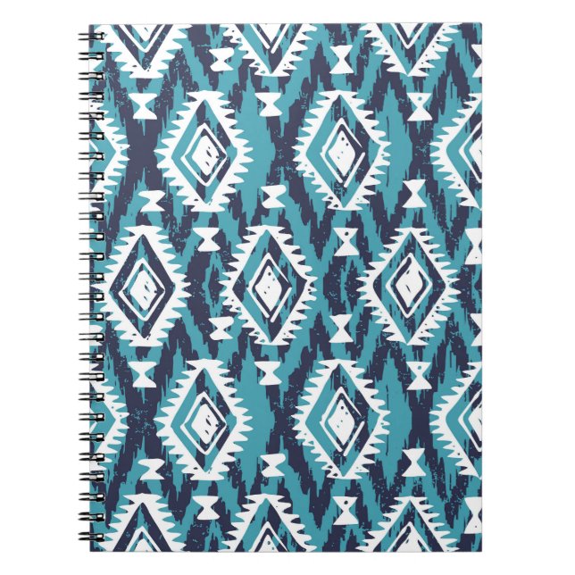 Aztec Geometric Tribal Navajo Print Notebook (Front)