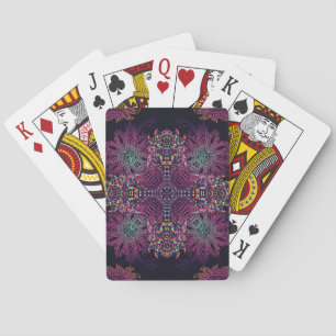 Aztec geometric, vintage seamless pattern. playing cards