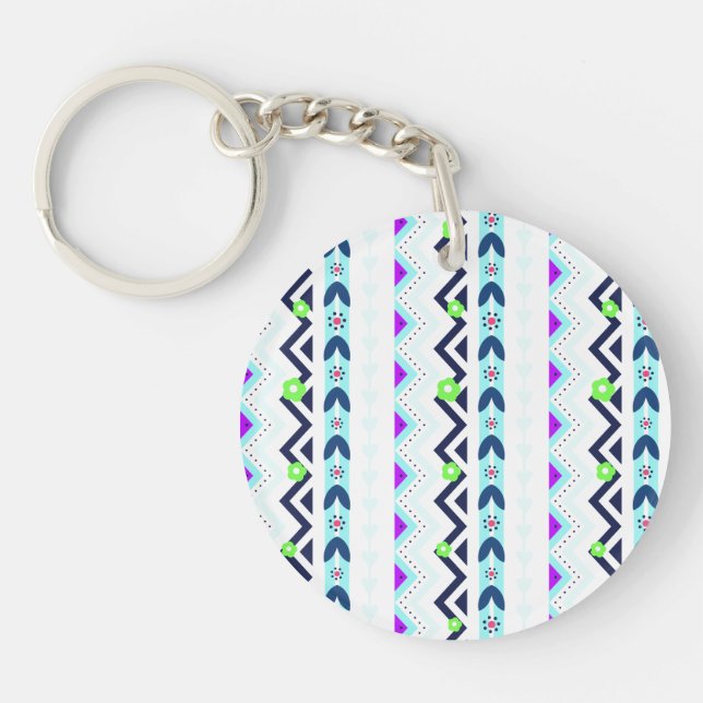 Aztec Girl Keychain (Front)
