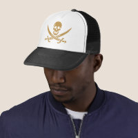 Aztec Gold Skull & Cutlass Pirate Calico Jack