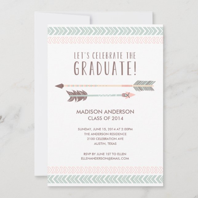 Aztec | Graduation Party Invitation (Front)