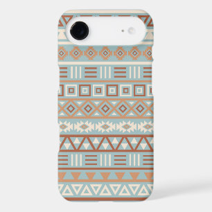 Aztec Influence Pattern Blue Cream Terracottas