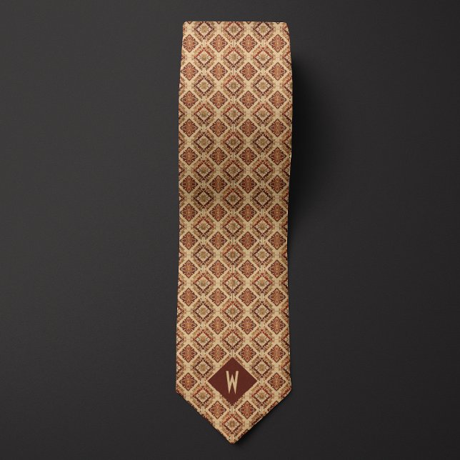 Aztec-Inspired Diamond Pattern Tie (Creator Uploaded)