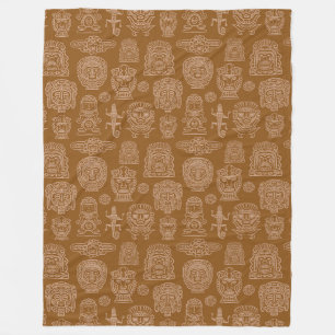 Aztec Inspired Pattern Fleece Blanket