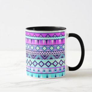 Aztec inspired pattern mug