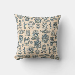 Aztec Inspired Pattern Throw Pillow