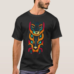 Aztec Jaguar Ancient Warrior Native Mexican Mythol T-Shirt