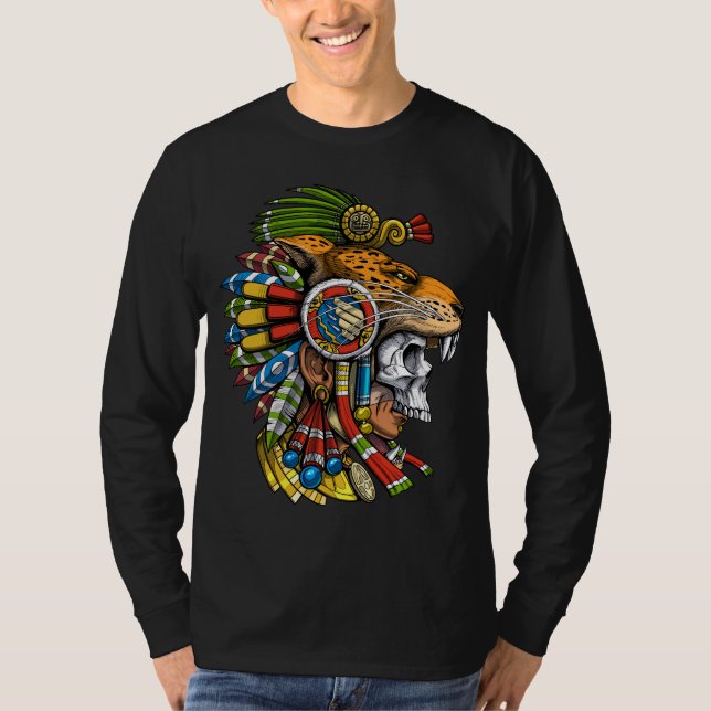 Aztec Jaguar Mask T-Shirt (Front)