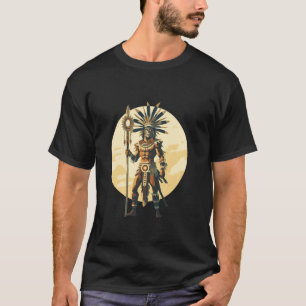Aztec Jaguar Warrior Native Mexican Mythology Men  T-Shirt