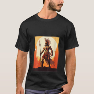 Aztec Jaguar Warrior Native Mexican Mythology Men T-Shirt