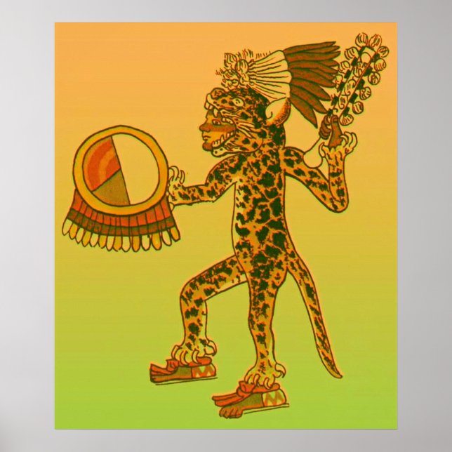 Aztec Jaguar Warrior Poster (Front)