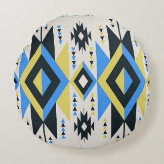 Aztec Links Round Pillow