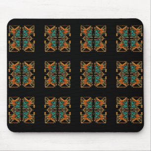 Aztec Mandala Mouse Pad