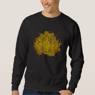 Aztec Mayas Aztec Calendar Mexico History 4 Sweatshirt