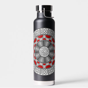 Aztec Meets Alien Water Bottle