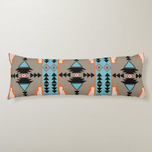 Aztec Mexican Geometric Pattern Body Pillow