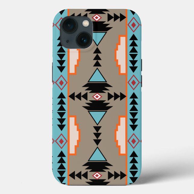 Aztec Mexican Geometric Pattern Case-Mate iPhone Case (Back)