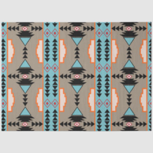 Aztec Mexican Geometric Pattern Tissue Paper