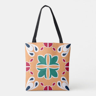 Aztec Moroccan Mosaic Tile Elegant & Chic Design Tote Bag