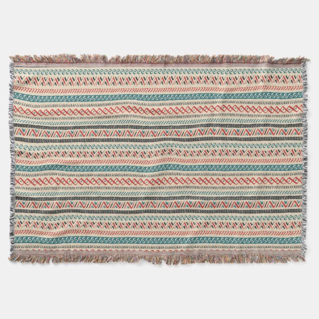 Aztec Motif jette des couvertures (Devant)