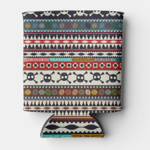 Aztec motif, seamless pattern design can cooler