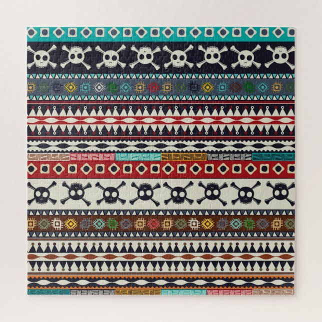 Aztec motif, seamless pattern design jigsaw puzzle (Vertical)