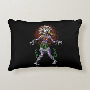 Aztec Mythology Deity Tzitzimitl Accent Pillow