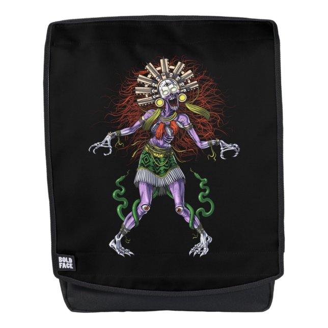 Aztec Mythology Deity Tzitzimitl Backpack (Front)