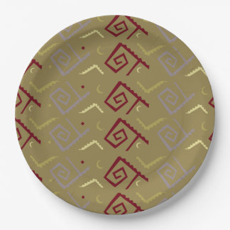 Aztec Native American Design Paper Plate