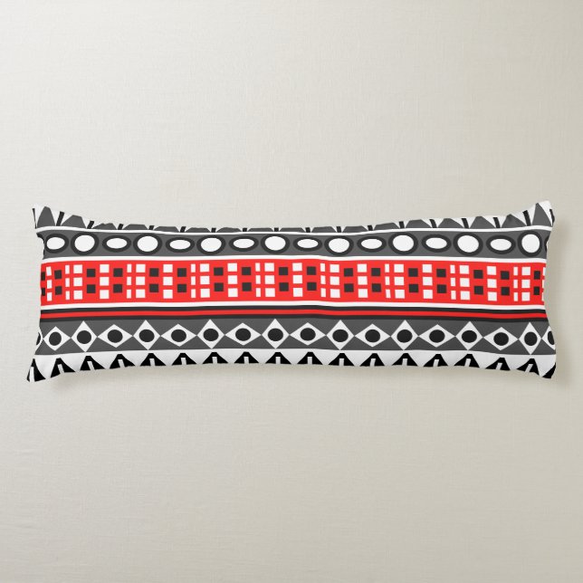 Aztec native pattern body pillow (Front)