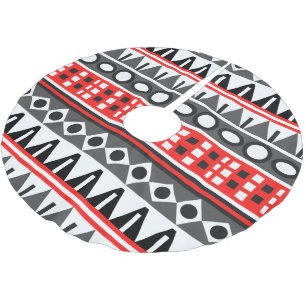Aztec native pattern brushed polyester tree skirt