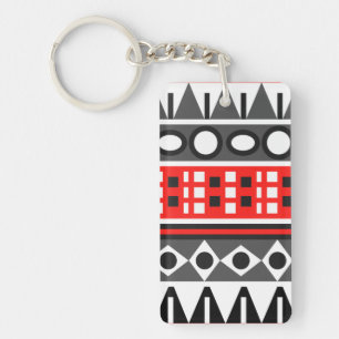 Aztec native pattern keychain