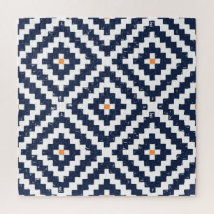 Aztec Navajo Ethnic Seamless Pattern Jigsaw Puzzle