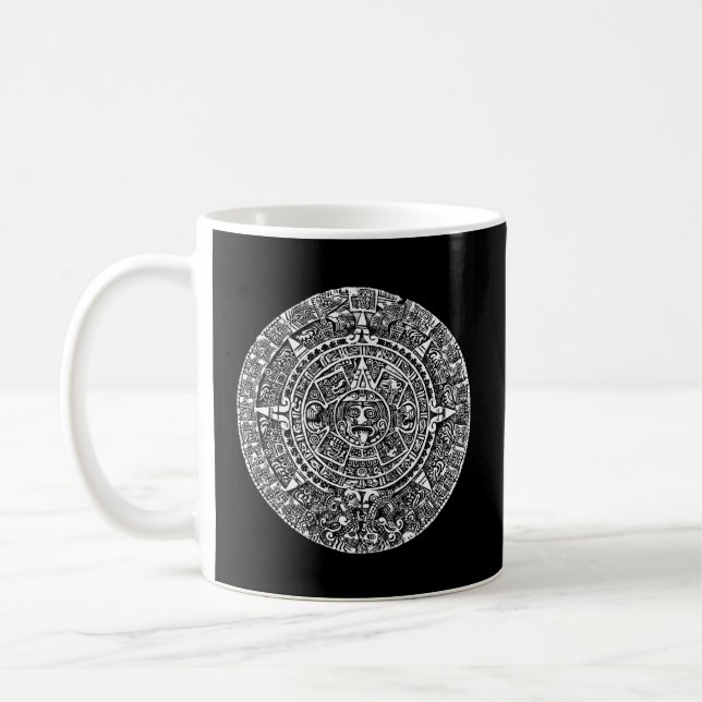 Aztec Or Mayan Calendar Coffee Mug (Left)