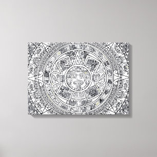 AZTEC OR MEXICA mexican Canvas Print