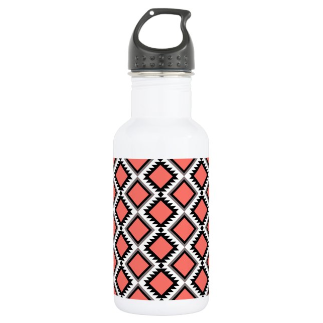Aztec pattern 532 ml water bottle (Front)