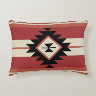 Aztec pattern accent pillow