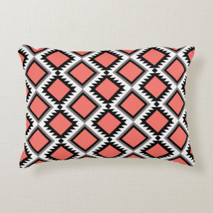 Aztec pattern accent pillow