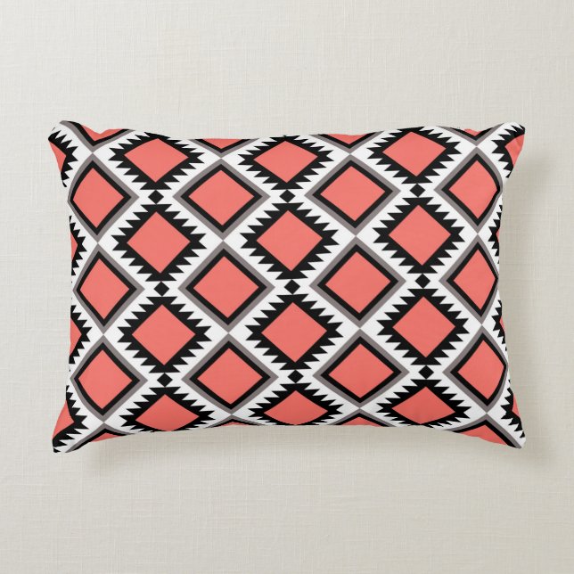 Aztec pattern accent pillow (Front)